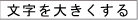 文字を大きくする